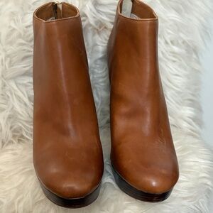 Michael Kors Brown Leather Ankle Boots